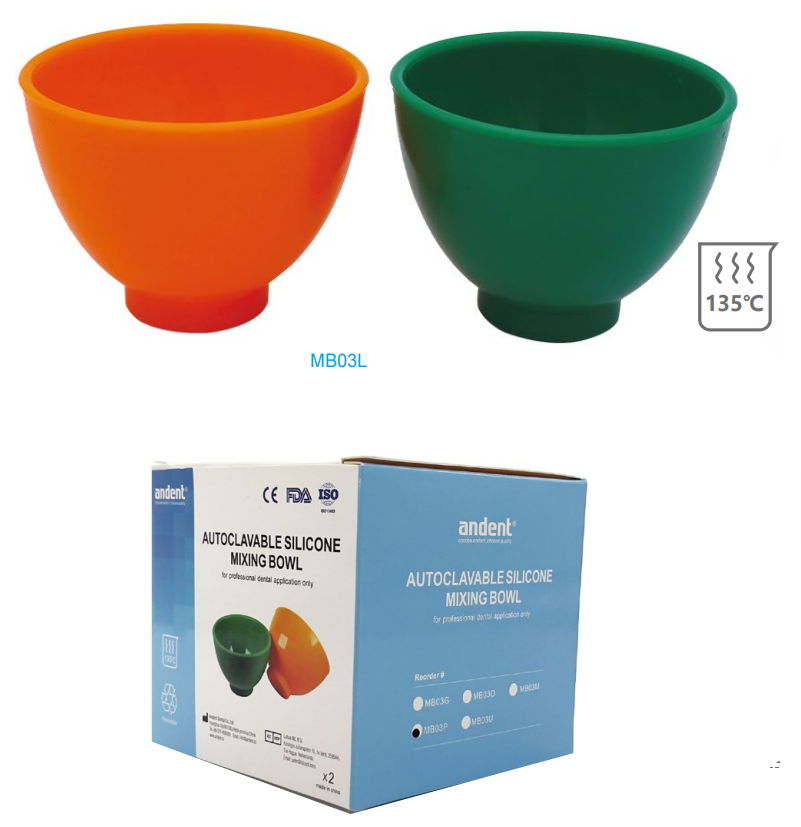Set Bát Trộn Alginate/Thạch Cao - Chất Liệu Silicon Mềm Dẻo - Loại Cao Cấp